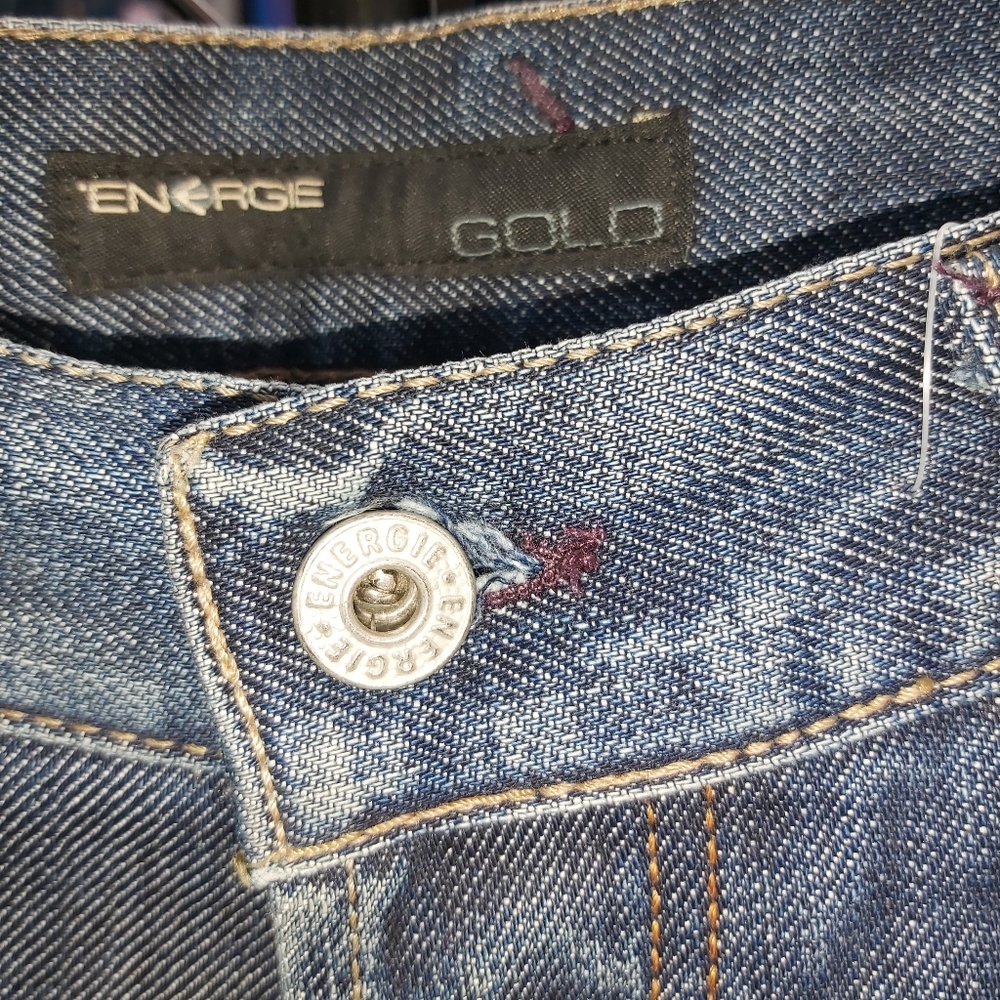 Energie Gold Distressed Men's Jeans - Picture 4 of 12